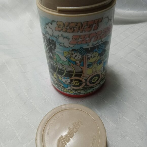 Vintage Walt Disney Express Childs Lunch Thermos Train Aladdin Bottle - NO CUP - Picture 3 of 6